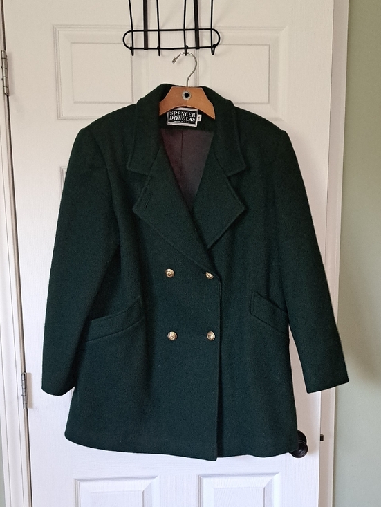 Spencer Douglas Jackets & Blazers - Vintage Wool Spencer Douglas Hunter Green Double Breasted Blazer Jacket Coat